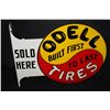 Image 3 : ODELL RUBBER CO TIRES FLANGE SIGN SOUTH BEND IN