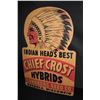 Image 1 : RARE INDIAN HEADS BEST CHIEF CROST SEED CORN SIGN