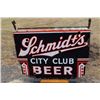 PORCELAIN SCHMIDTS CITY CLUB BEER NEON SIGN