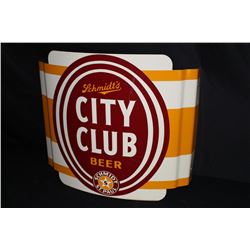 NOS SCHMIDT CITY BEER SIGN