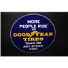 PORCELAIN MORE PEOPLE RIDE ON GOOD YEAR TIRES SIGN