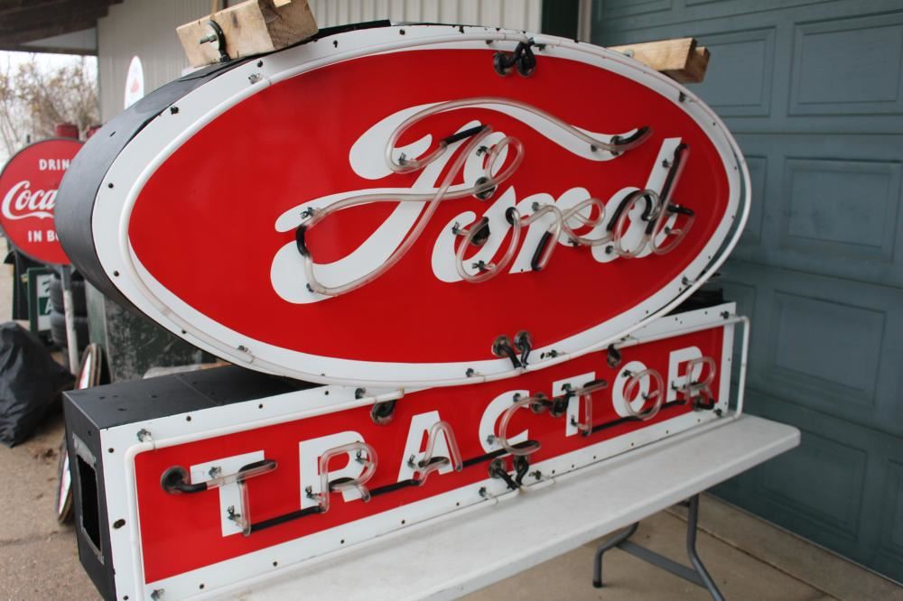 PORCELAIN FORD TRACTORS NEON SIGN