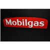 PORCELAIN MOBILGAS TANKER  TRUCK SIGN