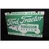 PORCELAIN FORD TRACTOR FERGUSON SYSTEM SIGN