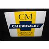 NOS GM CHEVROLET GENUINE PARTS TIN DEALER SIGN