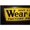 Image 4 : PORCELAIN WEAR U WELL SHOES SIGN ORIGINAL FRAME