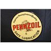 Image 1 : PORCELAIN PENNZOIL SAFE LUBRICATION SIGN