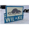 Image 1 : RARE PORCELAIN WIL KIL PEST CONTROL NEON SIGN RAT