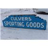 Image 1 : CULVERS SPORTING GOODS PAINTED TIN NEON SIGN