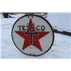 Image 1 : RESTORED PAINTED TIN TEXACO GASOLINE NEON SIGN