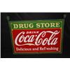 Image 1 : PORCELAIN COCA COLA DRUG STORE SIGN