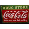 Image 2 : PORCELAIN COCA COLA DRUG STORE SIGN