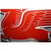Image 10 : PORCELAIN T-51 MOBIL PEGASUS COOKIE CUTTER SIGN