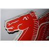 Image 2 : PORCELAIN T-51 MOBIL PEGASUS COOKIE CUTTER SIGN