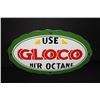 Image 1 : PORCELAIN USE GLOCO HIR OCTANE GAS PUMP SIGN