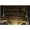 Image 3 : RARE PORCELAIN SIGN LOOMIS ARMORED CAR SERVICE