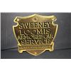Image 1 : RARE PORCELAIN SWEENEY LOOMIS ARMORED CAR SIGN
