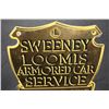 Image 2 : RARE PORCELAIN SWEENEY LOOMIS ARMORED CAR SIGN