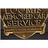 Image 3 : RARE PORCELAIN SWEENEY LOOMIS ARMORED CAR SIGN