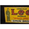 Image 2 : 35X71 RARE LEE UNION-ALLS  OVERALLS TIN SIGN