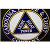 Image 2 : PORCELAIN CAROLINA POWER  LIGHT TRUCK DOOR SIGN