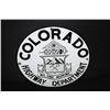 Image 1 : PORCELAIN COLORADO HWY DEPT TRUCK DOOR SIGN