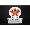 Image 1 : PORCELAIN TEXACO KEYHOLE TRUCK SIGN
