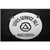 Image 1 : PORCELAIN CITIES SERVICE OILS OIL GAS PUMP SIGN