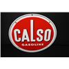 Image 1 : PORCELAIN CALIFORNIA OIL CO CALSO GAS PUMP SIGN