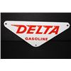 Image 1 : PORCELAIN DELTA GASOLINE GAS PUMP SIGN