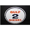 Image 1 : PORCELAIN GULF NO 2 DIESEL GAS PUMP SIGN