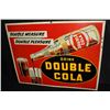 Image 1 : DOUBLE PLEASURE DOUBLE COLA SODA POP TIN SIGN