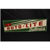 Image 1 : AUTOLITE BATTERIES HORIZONTAL TIN SIGN