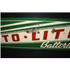 Image 3 : AUTOLITE BATTERIES HORIZONTAL TIN SIGN
