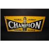 Image 1 : CHAMPION DOUBLE RIBBED SPARK PLUGS SIGN