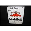 Image 1 : PORCELAIN ASK HERE FOR GARGOYLE MOTOR OIL SIGN