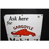 Image 3 : PORCELAIN ASK HERE FOR GARGOYLE MOTOR OIL SIGN