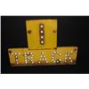 Image 1 : CAT EYE MARBLE REFLECTOR RAILROAD 1 TRACK SIGN
