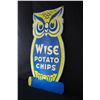Image 1 : LARGE WISE OWL POTATO CHIPS SIGN