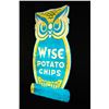 Image 2 : LARGE WISE OWL POTATO CHIPS SIGN