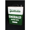 Image 1 : 2 GAL OIL CAN SINCLAIR EMERALD AUTO OIL
