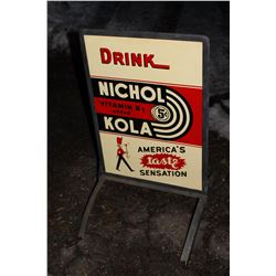 NICHOL KOLA SODA POP CURB SIGN