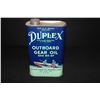 Image 1 : FULL QUART OIL CAN QUAKER STATE DUPLEX OUTBOARD