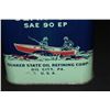 Image 2 : FULL QUART OIL CAN QUAKER STATE DUPLEX OUTBOARD
