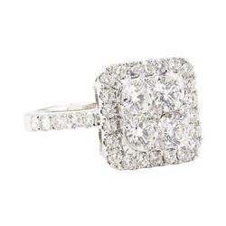 2.22 ctw Diamond Ring - 14KT White Gold