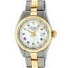 Image 1 : Rolex Ladies 2 Tone 14K White Index  26MM Oyster Band Fluted Datejust Wristwatch