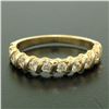 Image 2 : 14k Yellow Gold .60 ctw G/H VS2 Bar Set Round Brilliant Diamond Band Ring