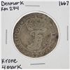 Image 1 : 1667 KM274 Denmark Krone 4 Mark Coin