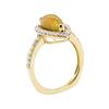 Image 4 : 1.73 ctw Opal and Diamond Ring - 14KT Yellow Gold