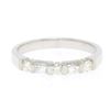 Image 1 : Solid Platinum Alternating VS1 G Baguette and Round Diamond 2.50mm Band Ring